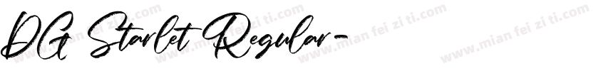DG Starlet Regular字体转换